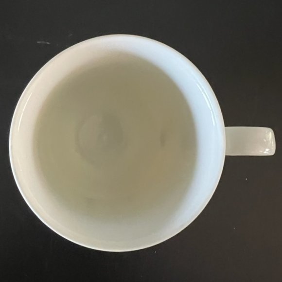 Stylized Floral Letter E Initial Monogram White Pedestal Cup Mug ~ GHC - Picture 5 of 7